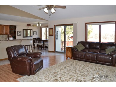 Kitchen connects with LR