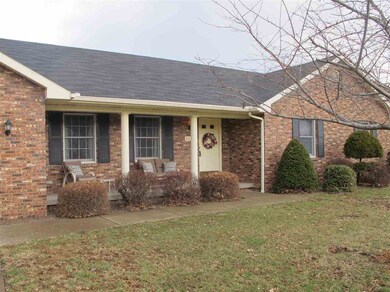 Appealing covered front porch