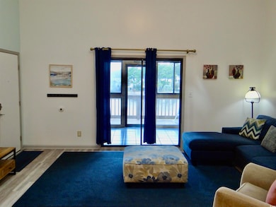 Living room with light LVP flooring