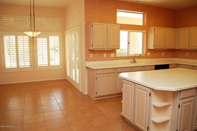 Kitchen nook opens to patio