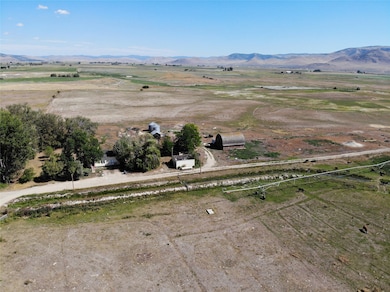 Aerial overview of property's location with rural landscape