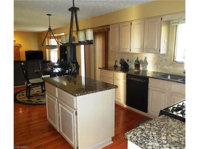 Sunlight kitchen with sliding door to large deck