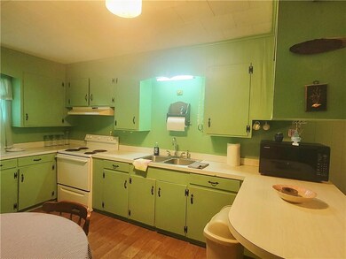 Closer view of kitchen