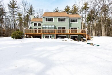 Large, wooded back yard with an amazing deck!