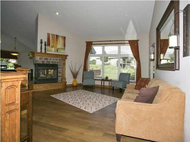 Harwood flooring, large windows