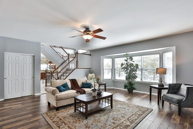 Bright and cozy Great Room receives a plethora of 
