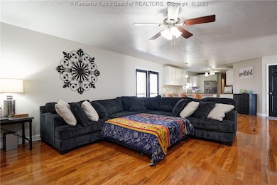 Relax in the open living room.