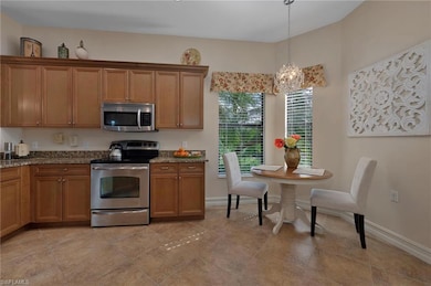 Eat-in kitchen with pantry closet