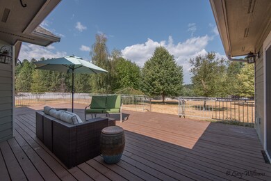 Deck Overlooking Landscaped Yard