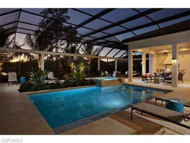 Pool at dusk