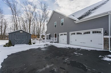 3 car attached garage