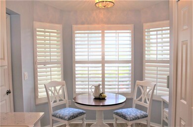 Breakfast Nook Overlooks Courtyard