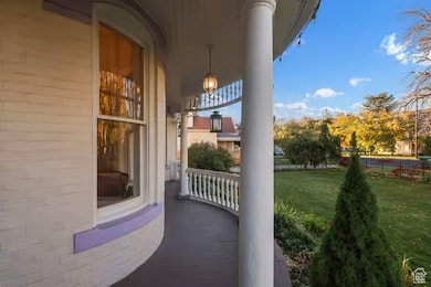 View of covered porch