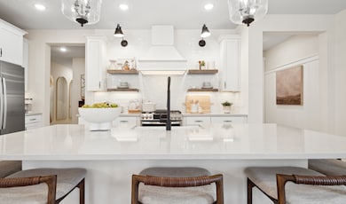 Kitchen with matte black hardware