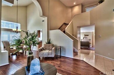 Views of the living and dining room, stairscase an