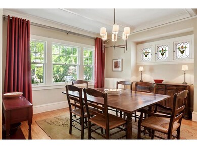 The dining room is wonderful for gracious entertai