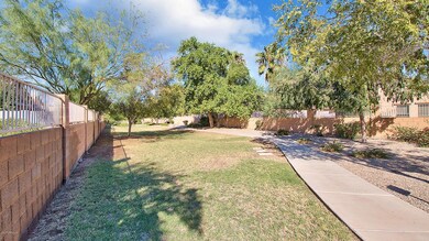 Walking path behind home