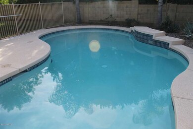 Pool with water fall feature