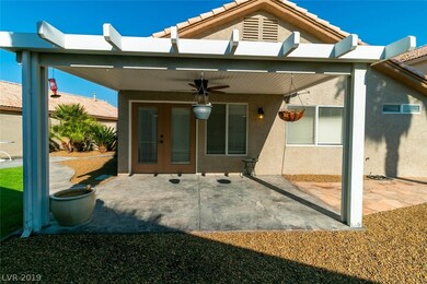Covered patio with fan