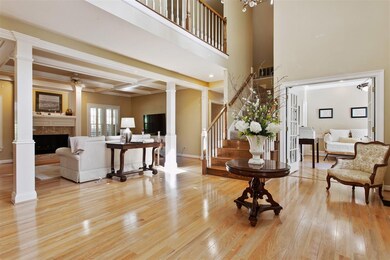 Breathtaking two story foyer.