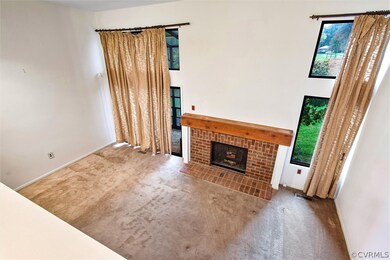 Freshly Painted and Fireplace