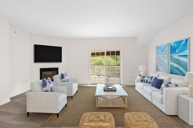 Virtually staged living room