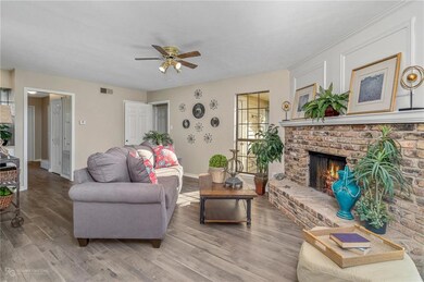 Great living space with fireplace