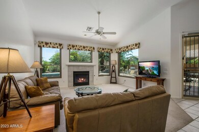 Large family room open to kitchen
