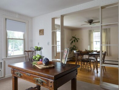 The kitchen directly opens up into...