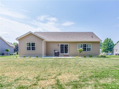 Patio and spacious private backyard.