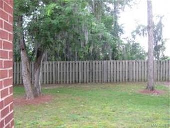 Another view of the back yard showing all the priv