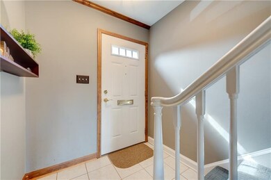 Hallway painted in neutral color palette.