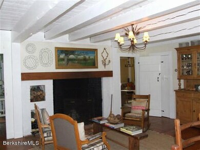 2. Living Room with Beamed Ceilings