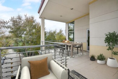 Another view of the private balcony off master bed