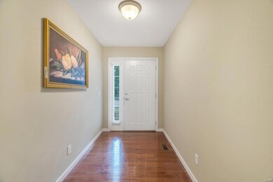 Hardwood entry area