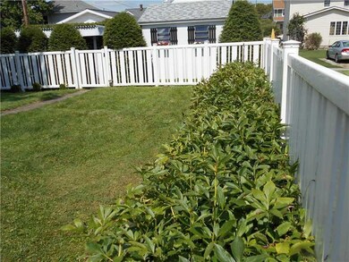 Exterior Back. Low Maintenance Vinyl Fence surroun