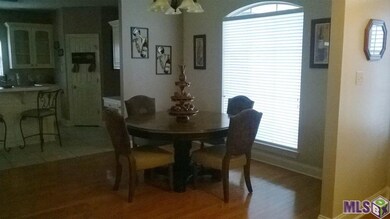Open dining area with large picture window