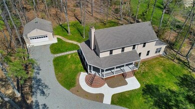 Aerial view from front of the house (Photo time: a