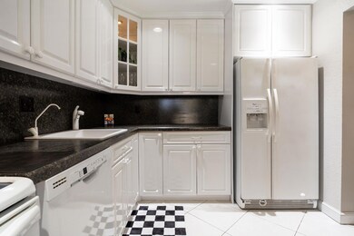 Plenty of work space and cabinets.