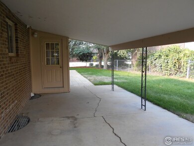 Covered back patio