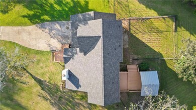 View from above of property