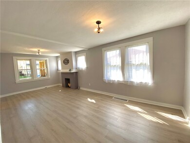 View from the opposite hallway, looking from the D