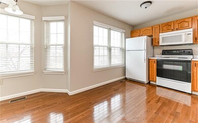 Kitchen is well equipped with a dining nook  thank