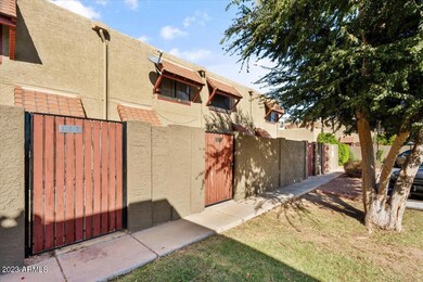 Front gate to private patio and entrance