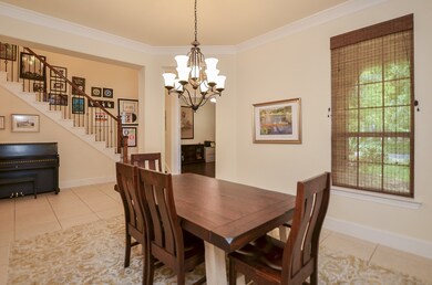 Large Formal Dining Room with beautiful chandelier