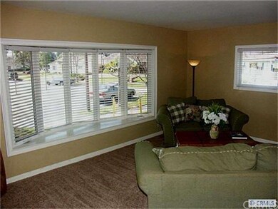 Bay window in the large living room