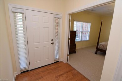 The entry receives nice natural light.