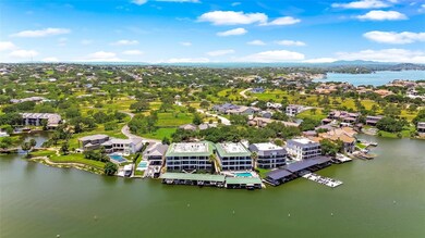 Aerial view of a large body of water