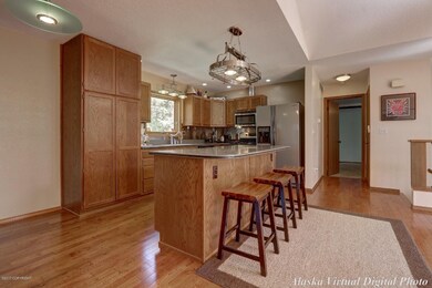 Open concept kitchen.