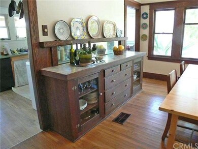 Built-in formal dining room buffet.